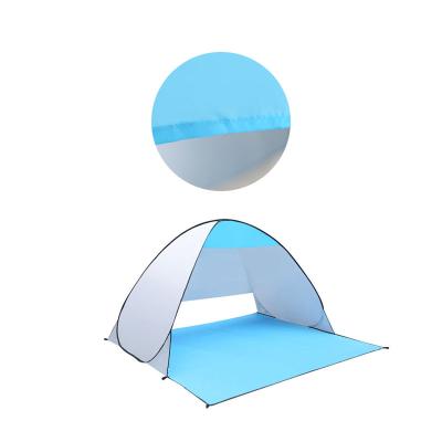 China Extended Type Hot Selling Sun Shelter Beach Tent Easy Installation Noise Canopy Easy Outdoor Automatic Beach Tent UV Beach Tent for sale