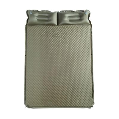 China Portable Outdoor Large Size Inflatable Double Pad Self-Inflating Sleeping Pad For Camping for sale