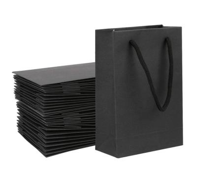 China Hot Sales Recyclable Black Matte Custom Package Bag Mini Size Clothes Packaging Shipping Paper Bags for sale