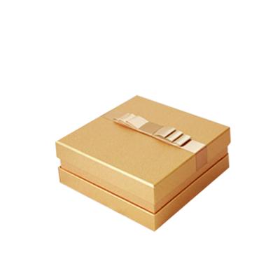 China Handmade Luxury Rigid Art Paper Gift Box With Ribbons Custom Paper Jewelry Packaging Boxes With EVA Inner for sale