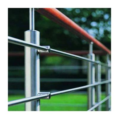 China Modern China Factory Stainless Steel Rod Bar Fence For Balcony With Top / Face Mount for sale