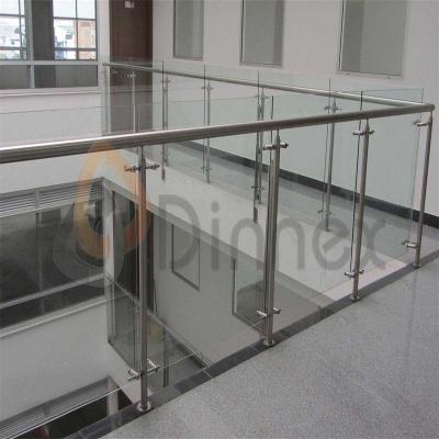 China Modern Cheap Balcony SS304 / 316 Stainless Steel Railing Price Glass Railings for sale