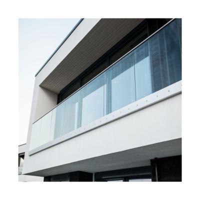 China Modern luxury frameless glass balustrade / balustrade design for terrace / balcony / decking for sale