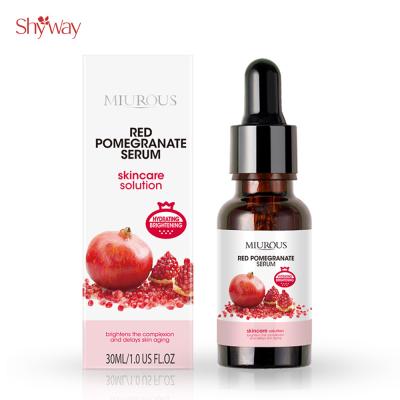 China shyway private label moisturizer whitening red pomegranate anti wrinkle serum for facial massage for sale