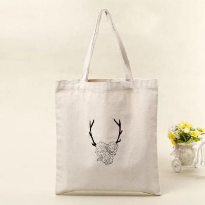 China Eco-friendly cotton /poly-cotton material reusable eco-friendly tote bag with zipper and pocket cotton canvas bag for sale