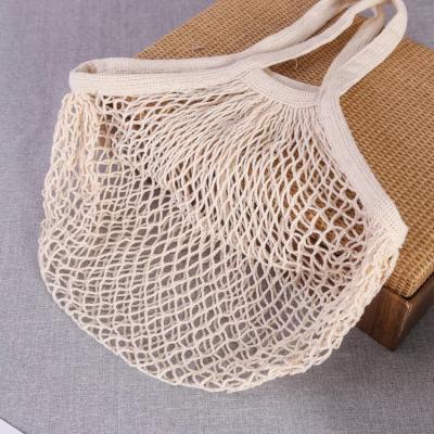 China 100% Cotton Mesh Net Bag Eco-friendly Shopping Tote Bags For Foods for sale