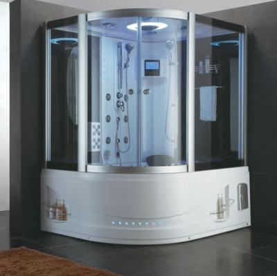 China Computer Control Panel LARGE WATER LUXORY SIZE STEAM BATH /TWO PEOPLE BATH CABIN WITH WHIRLPOOL for sale