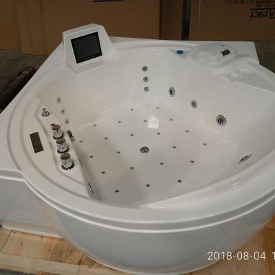 China Single Skirt ETL Approved 110V60HZ Massage Bathtub With Whirlpool, Fridge, TV, With USB for sale