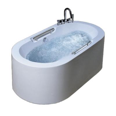 China Home Bathroom Acrylic Freestanding Bathtub On Double Skirted Side (Left Skirted) With Jacuzzi for sale