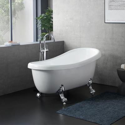 China Princess Bathtub Export Acrylic Indoor Acrylic Freestanding Bathtub Skirt Style (Left Skirt) European Bathtub Claw Double Side Foot for sale