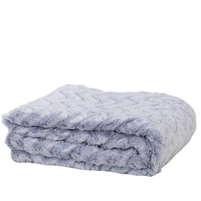 China New Design Eco-friendly Creative Fluffy Plush Shaggy Faux Fur Blanket Ultra Decorative Throw Blanket for sale