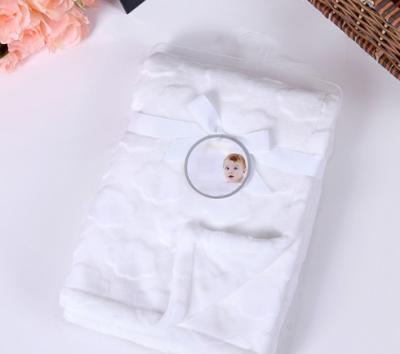 China Super Soft Anti-pilling Promotion Double Layer Emboss Baby Blanket for sale