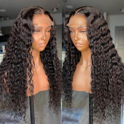 China Body Wave Pre Bleached And Plucked Lace Wig, HD Water Wave Lace Wig, 100% Raw Virgin Human Hair Remy Virgin Natural Transparent Lace Wigs for sale