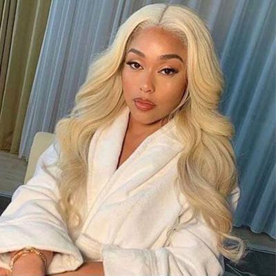 China Silky Straight Wave Remy Virgin Cuticle Aligned Pre Plucked Full Lace 30 Inch Transparent 613 Brazilian Virgin Hair Frontal Hair Wig for sale