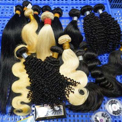 China Wholesale Unprocessed Cheap Deep Wave Ready Virgin Indian Hair , Cuticle Aligned Double Suction Raw Indian Hair Bundles for sale