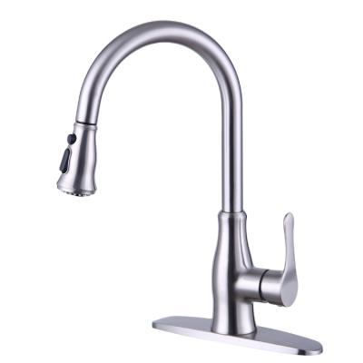 China Sense Faucets China Factory Wholesale Fast Delivery Ready To Ship Pull Down Brass Faucets Sense Kitchen Sink Faucet for sale