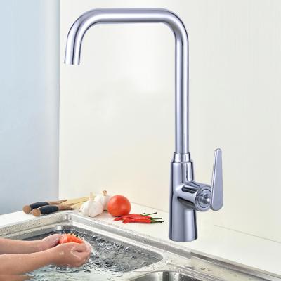 China Modern Hot Cold Water Faucet 360 Rotation Single Handle Water Outlet Pull Out Health Kitchen Zinc Faucet for sale