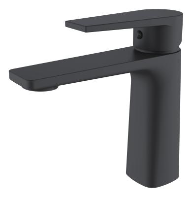 China New Products Durable Matte Black Basin Faucet Classic Metered Single Handle Taps Mixer Taps for sale