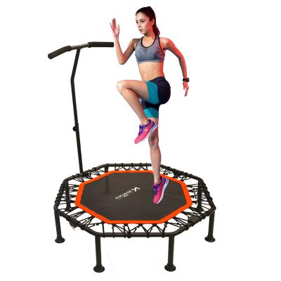 China Durable Inflatable Exercise House Trampoline With Handle Adult Indoor Trampoline for sale