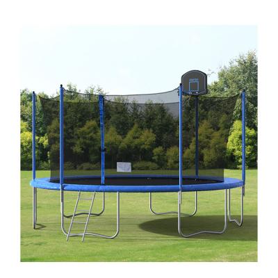 China Multifunctional jumping trampoline jumping area large outdoor with safety net for children commercial trampoline for sale