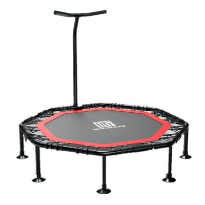 China Durable Foldable Gym Kids Trampoline Fitness Body Building Adult Trampoline With Hand for sale