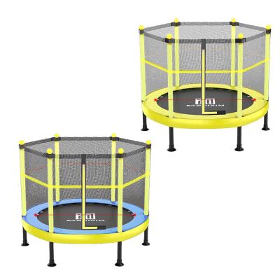 China With China Factory Price Protective Inground Net Outdoor Kids Mini Indoor Trampoline With Safety Net Bed for sale