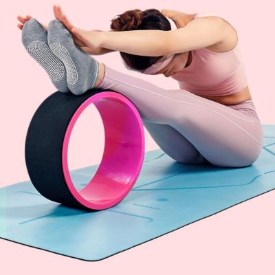 China Eco-Friendly High Quality Eco-Friendly Adult Fitness Gym Anti Slip Balance Yoga Rubber Wheel Roll for sale