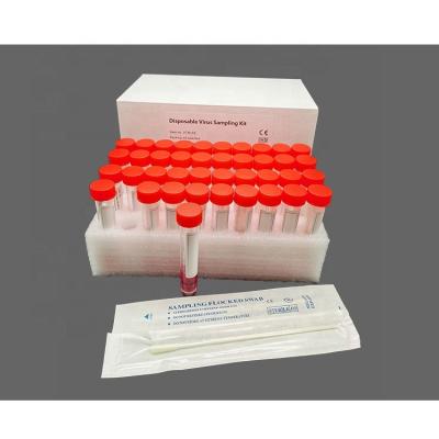 China Clinic VTM Nasal Or Oral Medium Specimen Sampling Tube Transport Assembled Swabs With CE ISO Certification for sale