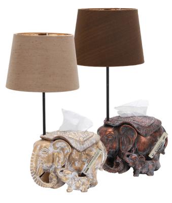 China 2021 modern lamp design resin elephant shape E27 table lamp for living room for sale