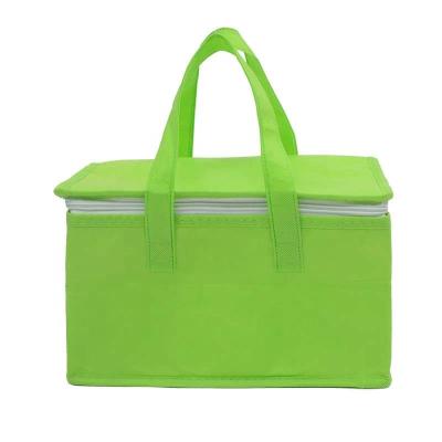 China Handled Outside Non Woven Cooler Bag Custom Logo Thermal Cooler Bag for sale