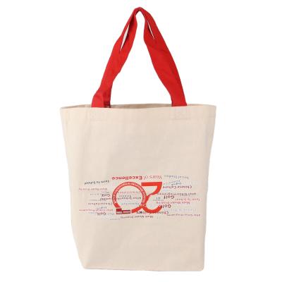 China 100% Organic Eco Friendly Soft Handled Tote Bag Cotton Shopping Bags Wholesales for sale