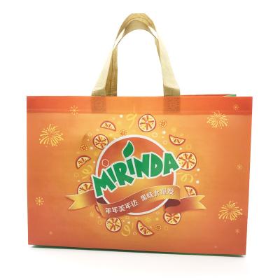 China Custom Handled Printed Reusable Ultrasonic Non Woven Bag PP Nonwoven Eco - Friendly Shopping Bag for sale