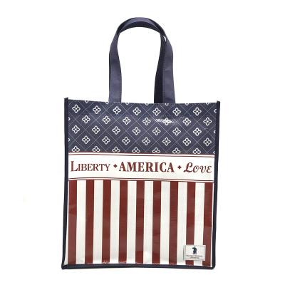 China Wholesale Custom Handled Printed Eco Friendly Recycle Reusable Grocery PP Tote Shopping Bags for sale