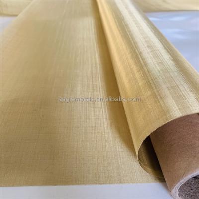 China Wear Resistance 40 50 80 150 200 100 Mesh H65 H60 H70 Brass Grade Brass Wire Mesh for sale