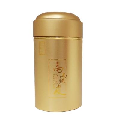 China Tea& Tin candle & Luxury Packaging Custom Round Single Color Metal Aluminum Empty Tin For Tea Canister Metal Packing Box for sale