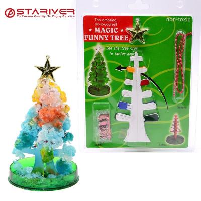 China Fun Chemistry Crystal Growing Christmas Trees Stem Gifts For Girls Science Experiments For Kids Playhouse DIY Science 001 for sale