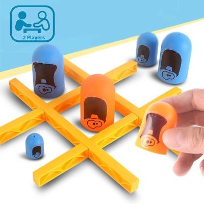 China STUFFED 2 Players Tic Tac Toe Big Eat Small Gobble Board Game Parent-Child Competition Match Party Interactive Toys For Children for sale