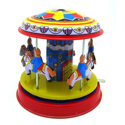 China Tinplate vintage tin toys METAL roll up tin toys for amusement ride wholesale for sale