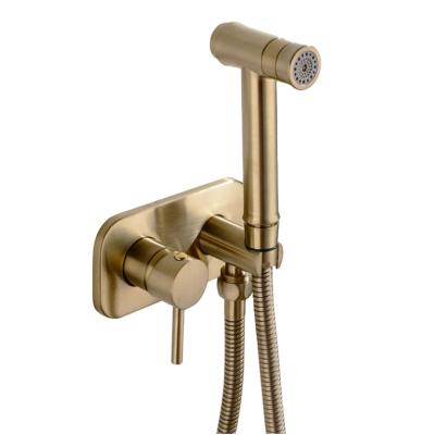 China Bathroom Modern Brass Toilet 2 Function Shattaf Bidet Sprayer Portable Set for sale