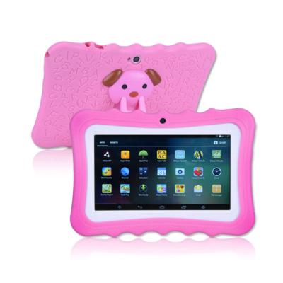 China Drop Resistance Kids Tablet 7 Inch Android Tablets New Or For Educational Tablet With Protective Silicon Case for sale