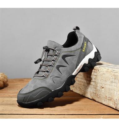 China Round Fashion Mountain Hiking Fur Lined Ankle Boots Man's Army Boots Hiking Shoes for sale