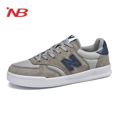 China SANB 303 Anti-Static Mens Fashion Sneakers Genuine Leather Sport Shoes Non-slip Casual Flat Board Shoes Skate Shoes For Men for sale