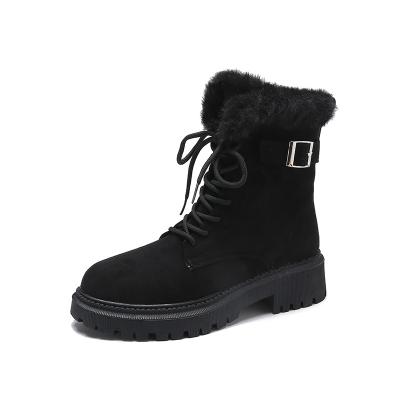 China Minun Electrically Passionate Soft Plush Snow Wool Boots Fluffy And Thick Non-slip Soft Bottom Ankle Boots for sale