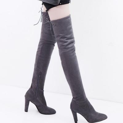 China Anti-skid Over The Knee Boots Women Sexy Fashion Pointed Toe High Boots Women Shoes Winter Thigh for sale