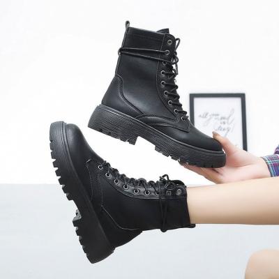 China Custom designer Luxury Winter Snow fashion EVERGREEN flat shoes motorcycle boots for women for sale