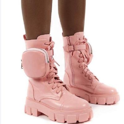 China 2021 Autumn Hot Sale Women's Boots Middle Upper Boots Hot Cake Lady Winter Boots Sponge Shoes Thick Bottom Women's High Ankle Boots for sale