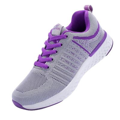 China 2021 Anti-odor Black Knitting Ladies Sport Running Shoes Women Sneakers for sale