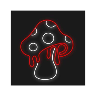 China OUTDOOR STORE Led Custom Anime Decorative Mushroom Lights Decoration Open Shop Flex Neon Light Sign for sale