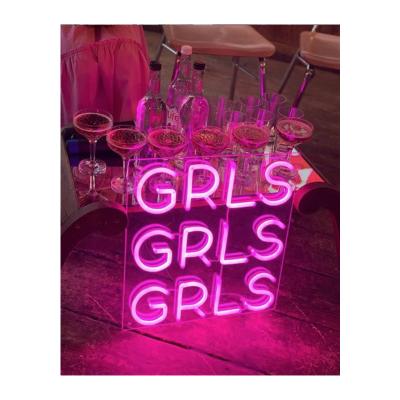 China OUTSIDE STORE Custom Real Glass Led Neon Light Signs For Bar And Night Club for sale