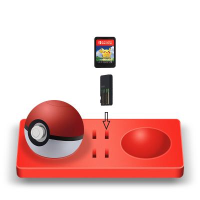 China Red Silicone Protective Game Accessories Push Ball Silicone Storage Holder Pad For N-Switch for sale